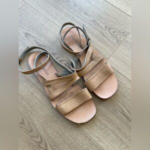 JIL SANDER Beige Flat Sandals